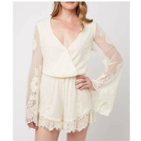 Show me your mumu bridal romper size S - Picture 1 of 8